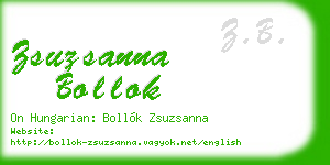 zsuzsanna bollok business card