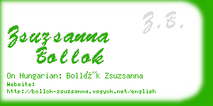 zsuzsanna bollok business card